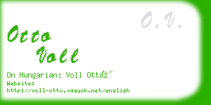 otto voll business card